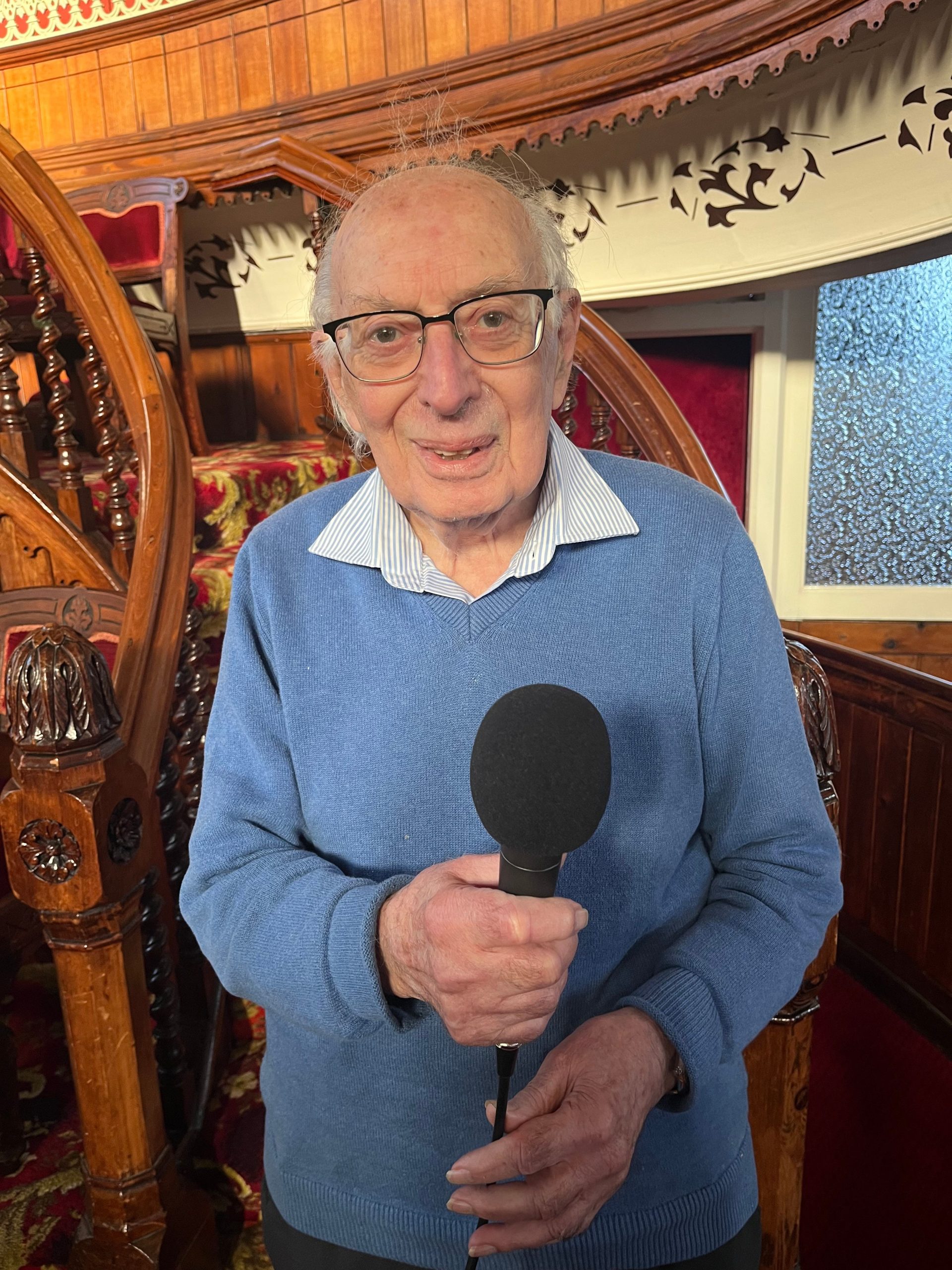 David Gwyn John inside the Tabernacle Chapel Morriston