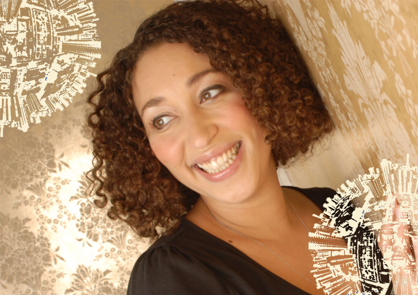 Photograph of E. L. Norry with The Mixed Museum's In Conversation with branding