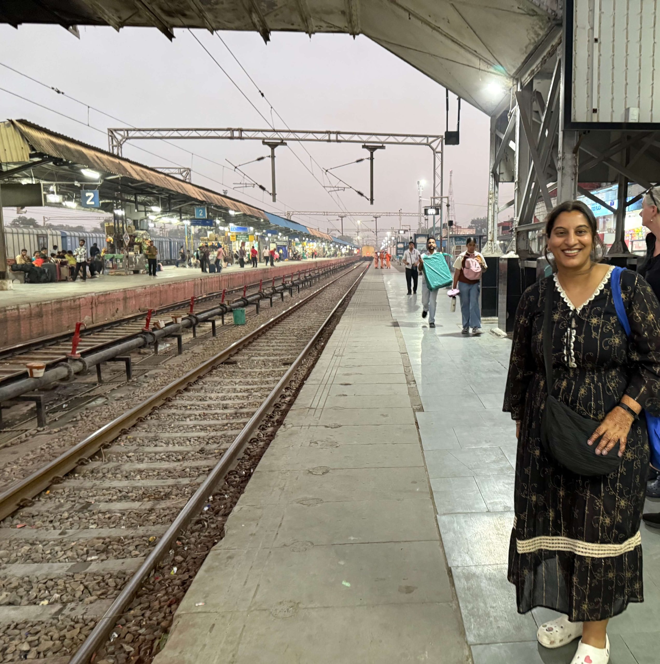 Rajinder Pryor in India Rajinder Pryor at Jalandhar City Junction railway station during her trip to India to mark 20 years at Network Rail and 200 years of the British railways in 2025. Image courtesy of Rajinder Pryor.
