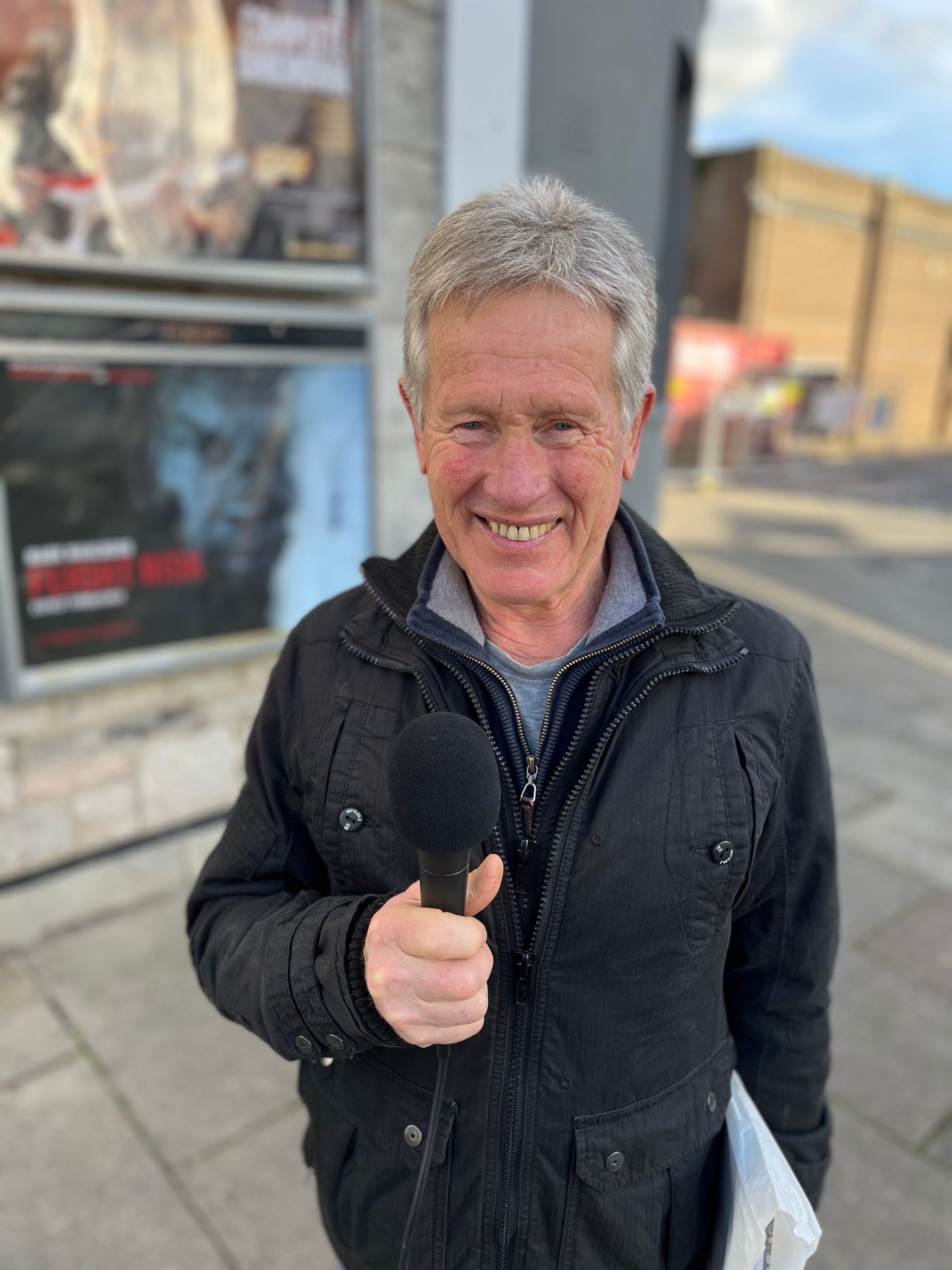 Richard Ward outside the Alexandra Theatre, Newton Abbot