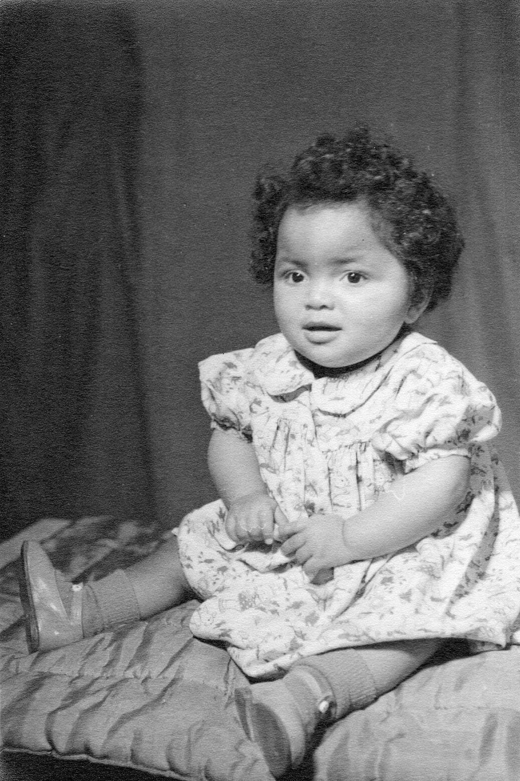 Ann Evans Ann Evans as a baby.